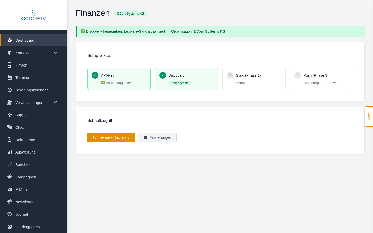 Finanzen &ndash; &Uuml;bersicht