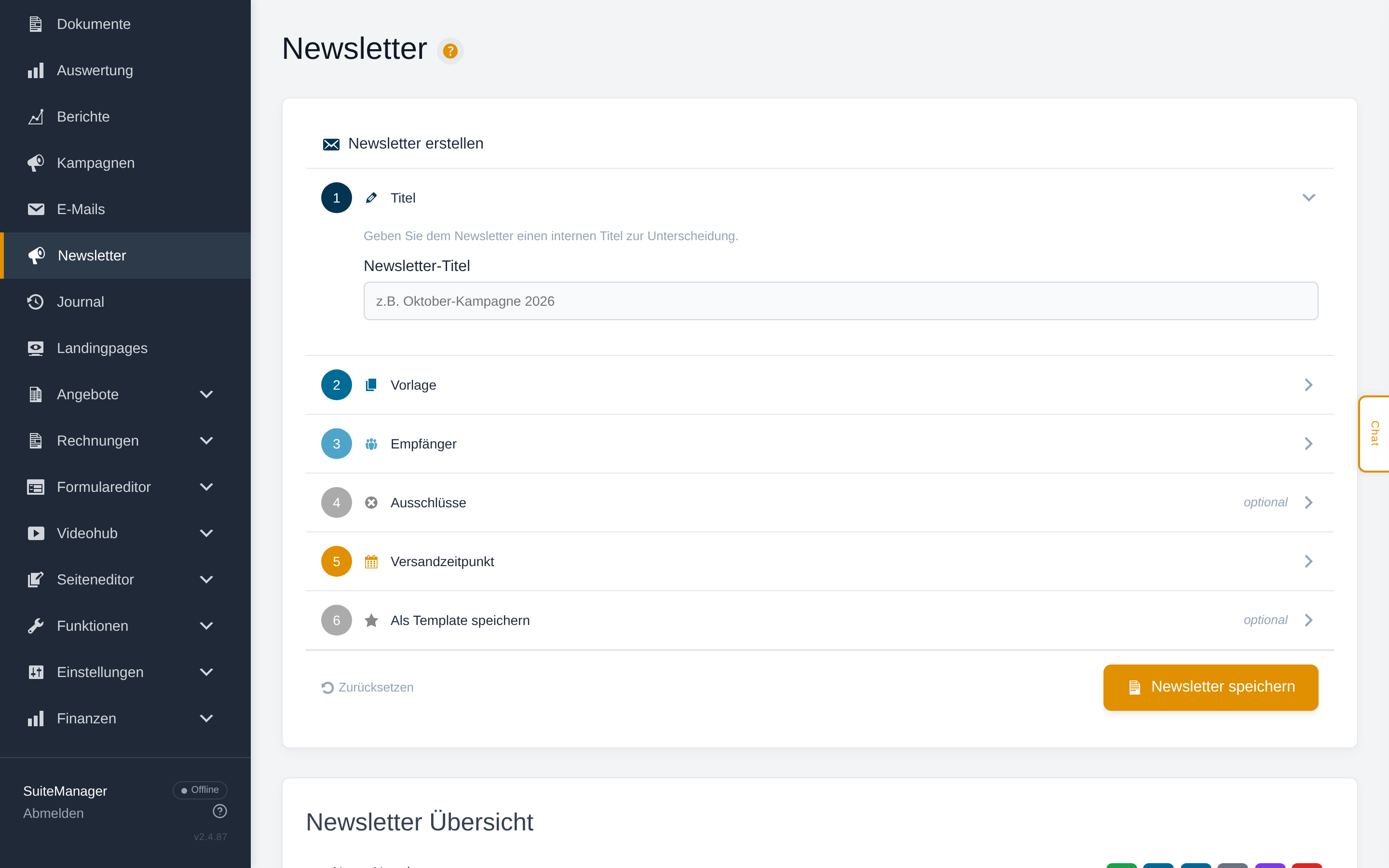 Newsletter erstellen