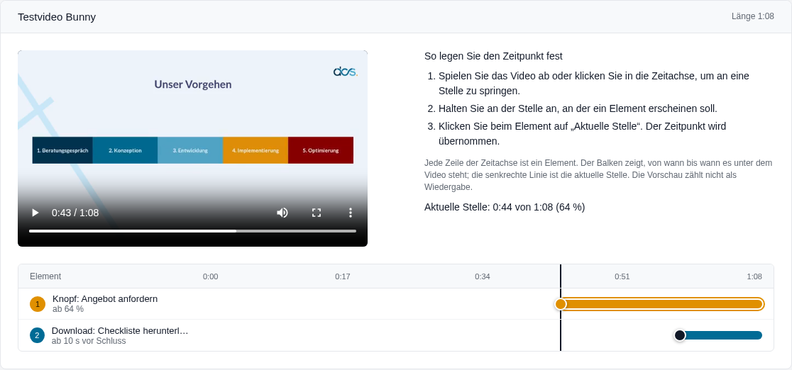 Ein Anfasser wird gezogen, die Vorschau zeigt die Stelle